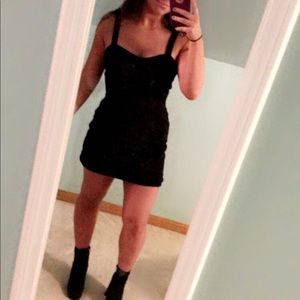 Mini black dress